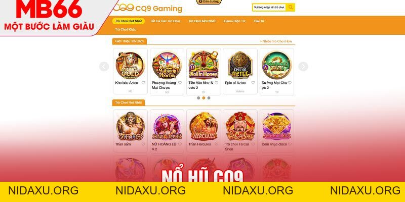 Nổ Hũ CQ9 - Tìm Kiếm Jackpot Siêu Dễ Dàng Cùng MB66 - mb66club.com Link Nhà Cái Mb66.COM Chính Thức An Toàn